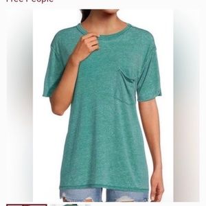 NWT Free People Vella Tee Cypress Sz S